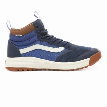 Damske Surf Topanky Vans Ultrarange Hi DL Modre VA72ZYMNJ